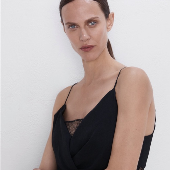 NEW!!! HP 🥳🥳🥳Zara Lace Insert Jumpsuit - Picture 2 of 16